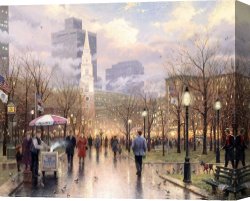 Boston Celebration Canvas Prints - Boston by Thomas Kinkade