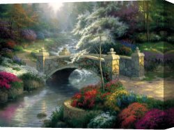 Beacon of Hope Canvas Prints - Bridge of Hope by Thomas Kinkade