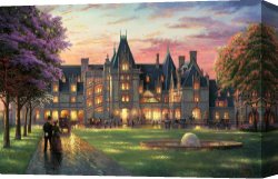 Thomas Wolfe (1900-1938) Canvas Prints - Elegant Evening at Biltmore by Thomas Kinkade