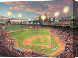 Thomas Wolfe (1900-1938) Canvas Prints - Fenway Park by Thomas Kinkade
