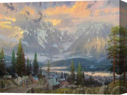 Song of The North Canvas Prints - Great North by Thomas Kinkade