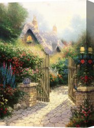 Clocktower Cottage Canvas Paintings - Hidden Cottage Ii by Thomas Kinkade