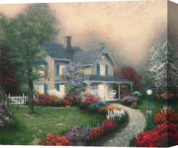 Home Canvas Paintings - Home Is Where The Heart Is by Thomas Kinkade