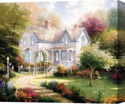 Home Canvas Paintings - Home Is Where The Heart Is Ii by Thomas Kinkade