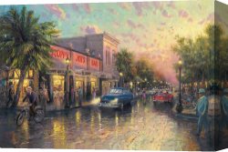 When The West with Evening Glows Canvas Prints - Key West by Thomas Kinkade