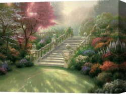 Thomas Wolfe (1900-1938) Canvas Prints - Stairway to Paradise by Thomas Kinkade