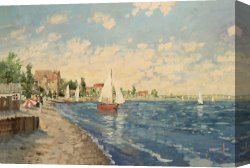 Summer Canvas Prints - Summer Breeze by Thomas Kinkade