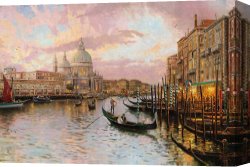 Thomas Wolfe (1900-1938) Canvas Prints - Venice by Thomas Kinkade