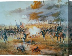 The Battle of Bannockburn Canvas Prints - The Battle of Antietam by Thure de Thulstrup