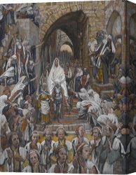 Street Canvas Prints - The Procession in the Streets of Jerusalem by Tissot