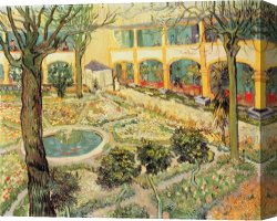 The Garden of Eden Canvas Prints - The Asylum Garden at Arles by Vincent van Gogh