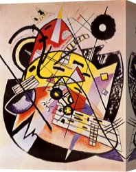 White Canvas Prints - White Dot by Wassily Kandinsky