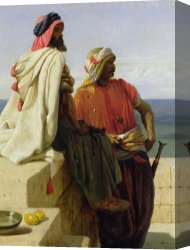 Headdress Canvas Prints - Saracens In Front Of Their Position by Wilfred Vincent Herbert