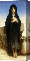 Headdress Canvas Prints - A Young Fellah Girl by William Adolphe Bouguereau
