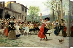 Boston Celebration Canvas Prints - Celebration by William Henry Hunt