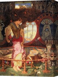 Lady Clown Canvas Prints - The Lady of Shalott by William Holman Hunt