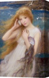 Hylas And The Nymphs Canvas Prints - Sea Nymph by William Robert Symonds