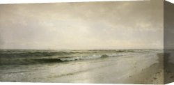 Seascapes Canvas Paintings - Quiet Seascape by William Trost Richards