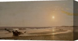 Seascapes Canvas Paintings - Seascape by William Trost Richards