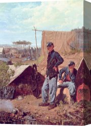 Home Canvas Paintings - Home Sweet Home by Winslow Homer