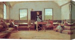 School Canvas Paintings - The Country School by Winslow Homer