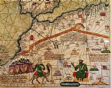 Abraham Cresques Catalan Map of Europe and North Africa Charles V of France in 1381