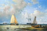 Calm Prints - Dutch Barges in a Calm by Abraham Hulk Snr