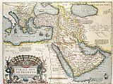 Abraham Ortelius Map of the Middle East from the Sixteenth Century