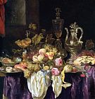 Abraham Van Beyeren Still Life of Bowls