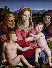 Agnolo Bronzino Holy Family with St Anne and the infant St John the Baptist