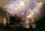 Albert Bierstadt Rocky Mountain Landscape
