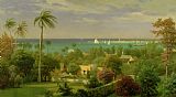 Albert Bierstadt Panoramic View of the Harbour at Nassau in the Bahamas