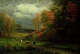 Albert Bierstadt Rainy Day in Autumn