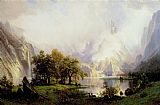 Albert Bierstadt Rocky Mountain Landscape