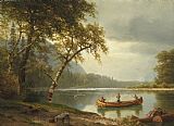 Albert Bierstadt Salmon fishing on the Caspapediac River