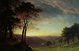 Albert Bierstadt The Sacramento River Valley painting