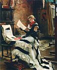 Albert Edelfelt Chez L'artiste (les Gravures) painting