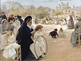 Albert Edelfelt The Luxembourg Gardens, Paris painting