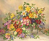 Albert Williams Spring Flowers And Poole Pottery