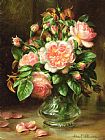 Albert Williams English Elegance Roses In A Glass