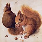 Albrecht Duerer Squirrels painting