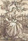 Albrecht Durer Virgin Mary Crowned by Two Angels painting
