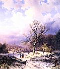 Alexander Joseph Daiwaille Snowy Landscape