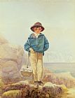 Boys Prints - Young England - A Fisher Boy by Alfred Downing Fripp