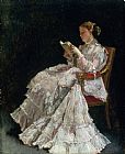 Alfred Emile Stevens The Reader painting
