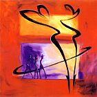 alfred gockel Rhumba in Red I