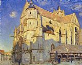 Alfred Sisley The Church at Moret painting