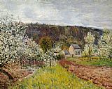Alfred Sisley Rainy Spring Near Paris