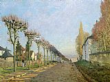 Alfred Sisley Rue de la Machine Louveciennes painting