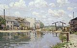 Alfred Sisley The Canal Saint Martin Paris painting